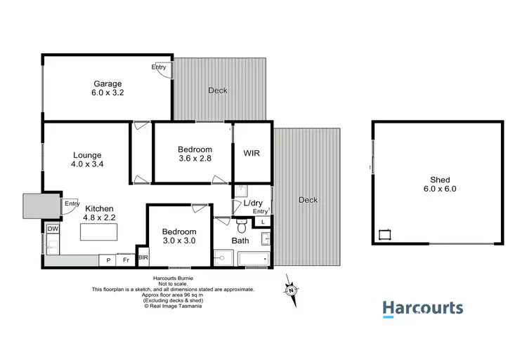 Floorplan of Homely house listing, 10 Madeline Drive, Mooreville TAS 7321