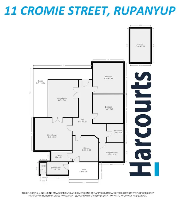 Floorplan of Homely house listing, 11 Cromie Street, Rupanyup VIC 3388