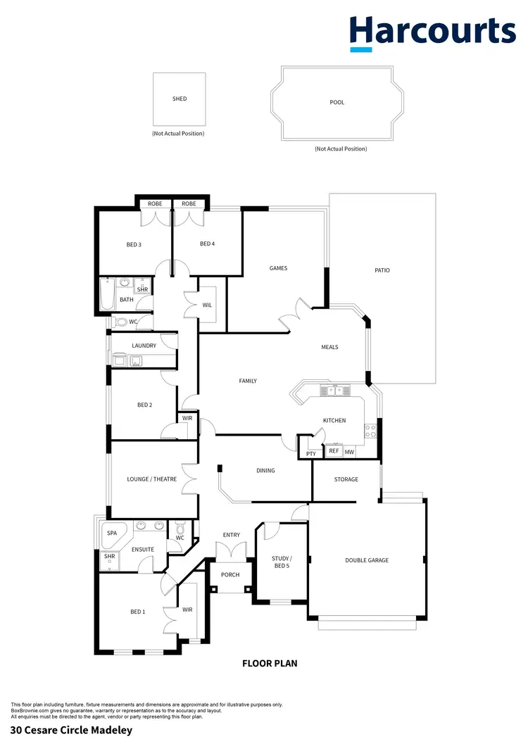 Floorplan of Homely house listing, 30 Cesare Circle, Madeley WA 6065