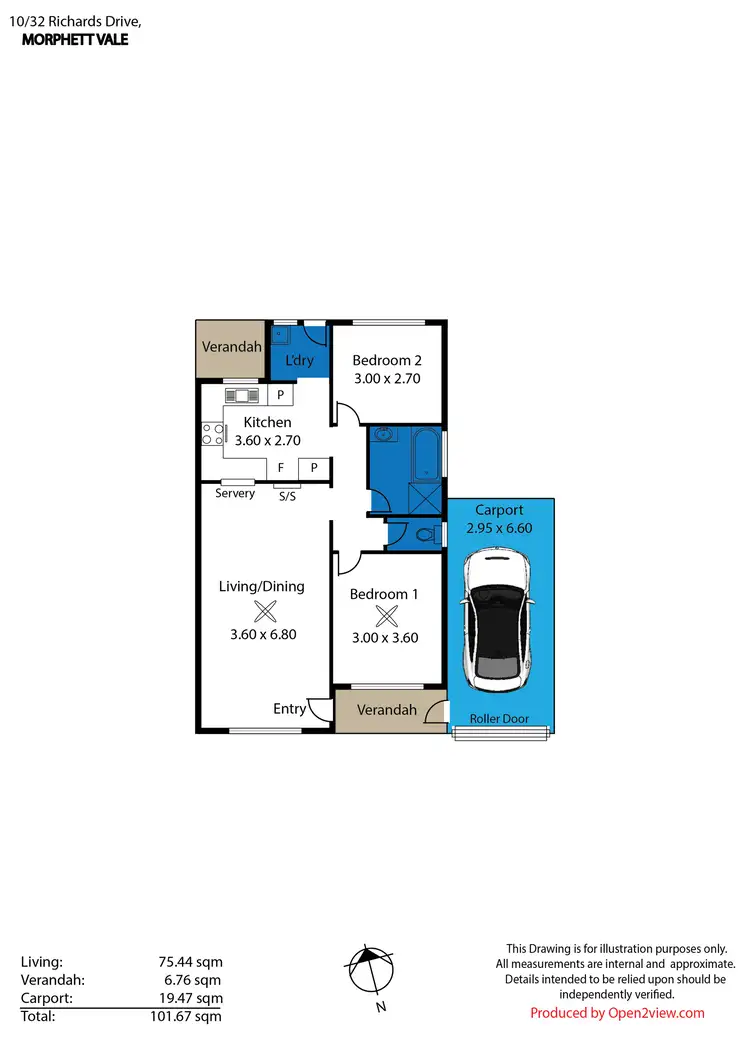 Floorplan of Homely house listing, 10/32 Richards Drive, Morphett Vale SA 5162