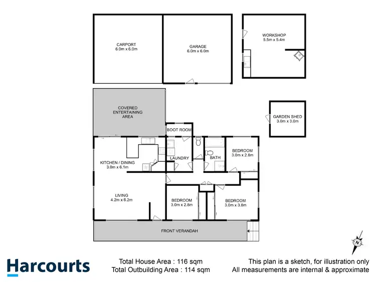 Floorplan of Homely house listing, 1019 Woodbridge Hill Road, Gardners Bay TAS 7112