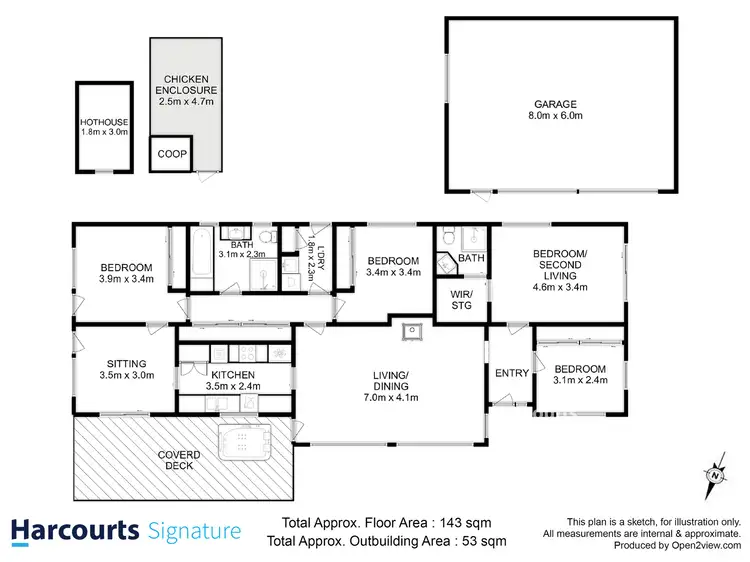 Floorplan of Homely house listing, 24 North Street, Dodges Ferry TAS 7173