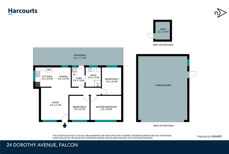 Floorplan of Homely house listing, 24 Dorothy Avenue, Falcon WA 6210
