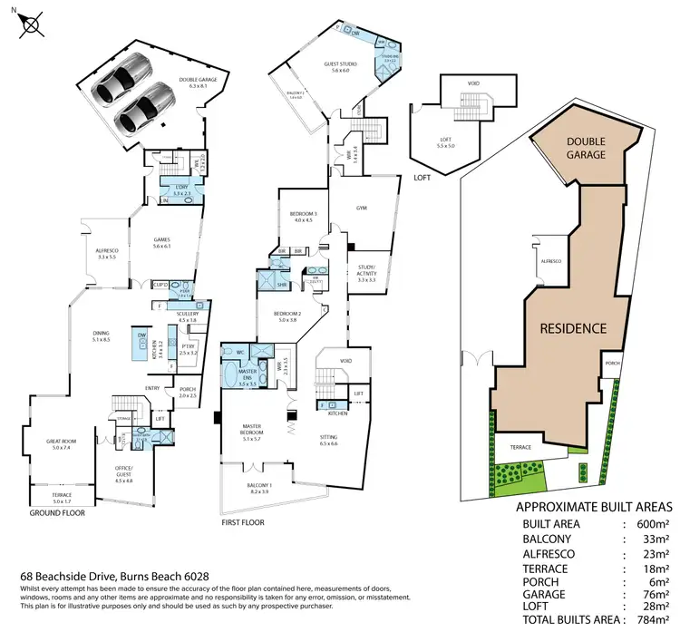 Floorplan of Homely house listing, 68 Beachside Drive, Burns Beach WA 6028