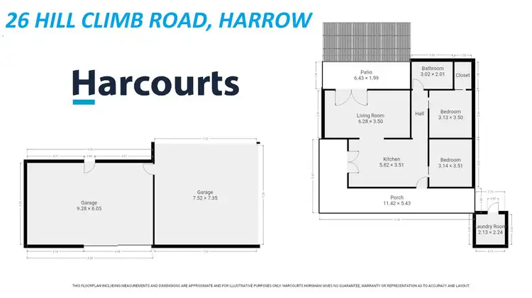 Floorplan of Homely house listing, 26 Hill Climb Road, Harrow VIC 3317
