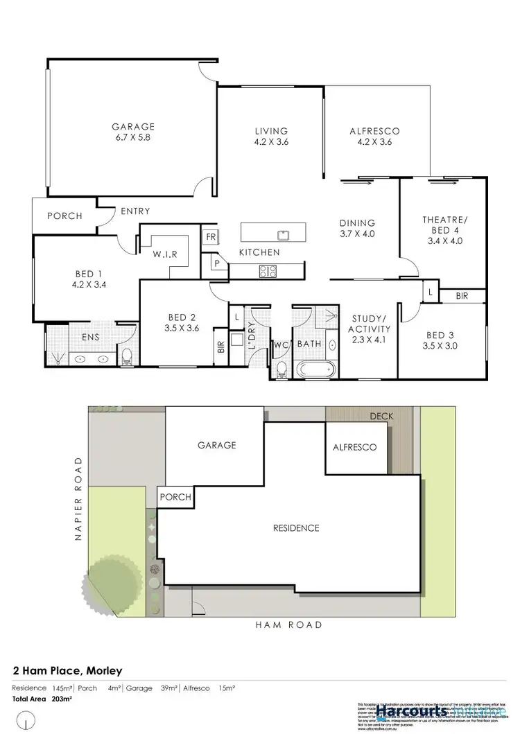 Floorplan of Homely house listing, 2 Ham Place, Morley WA 6062
