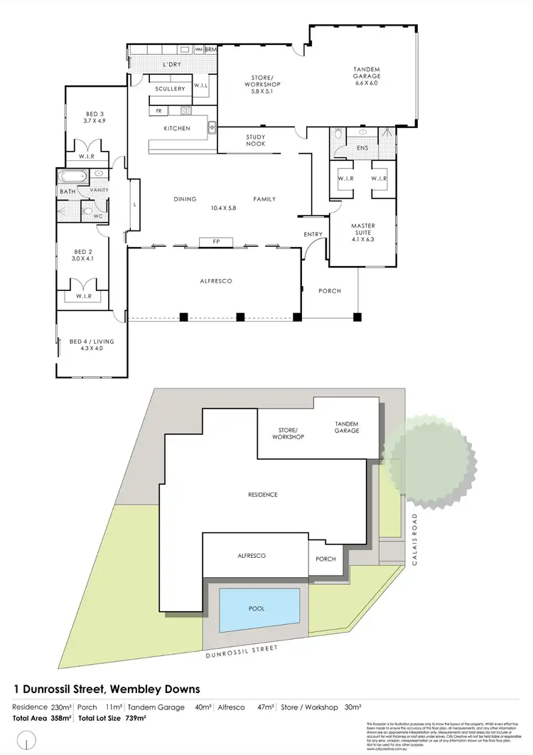 Floorplan of Homely house listing, 1 Dunrossil Street, Wembley Downs WA 6019