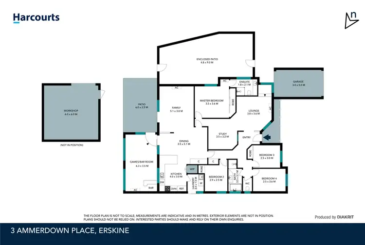 Floorplan of Homely house listing, 3 Ammerdown Place, Erskine WA 6210