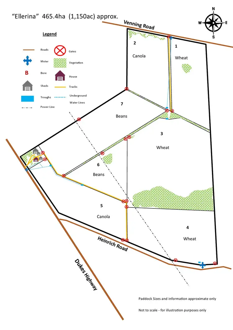 Floorplan of Homely rural property listing, 6485 Dukes Highway, Coonalpyn SA 5265