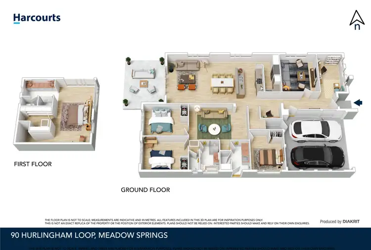 Floorplan of Homely house listing, 90 Hurlingham Loop, Meadow Springs WA 6210