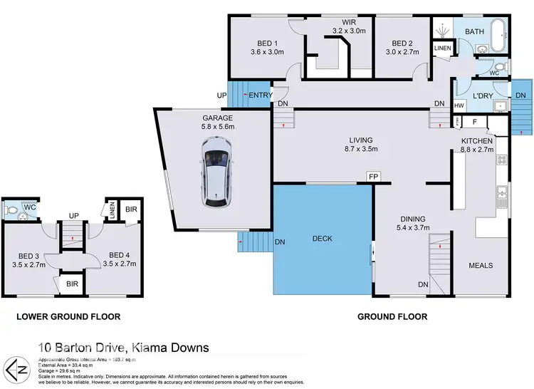 Floorplan of Homely house listing, 10 Barton Drive, Kiama Downs NSW 2533