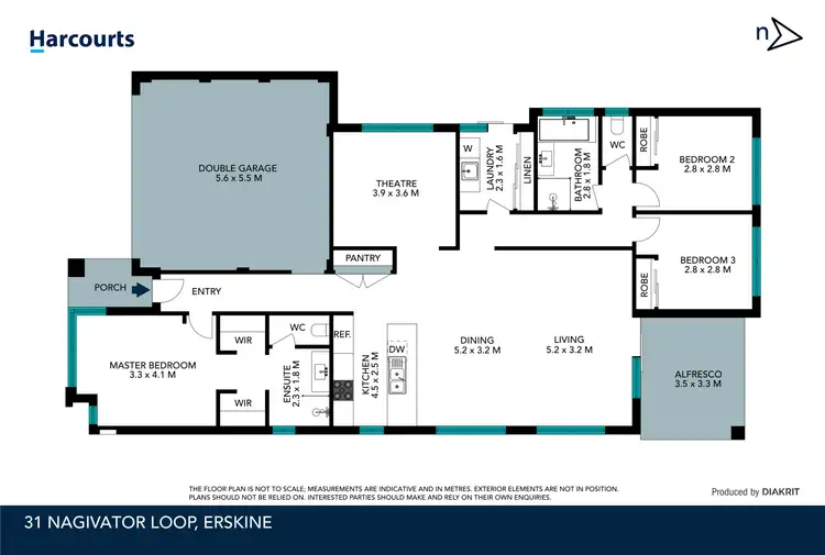 Floorplan of Homely house listing, 31 Navigator Loop, Erskine WA 6210