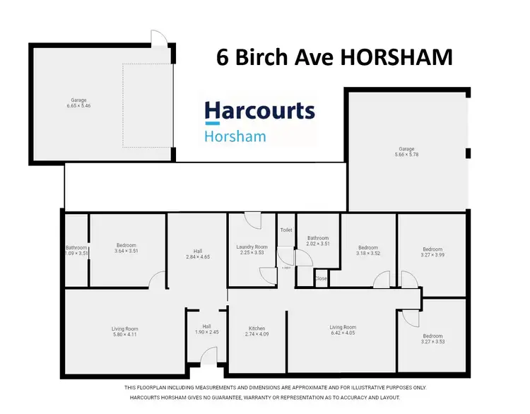 Floorplan of Homely house listing, 6 Birch Avenue, Horsham VIC 3400