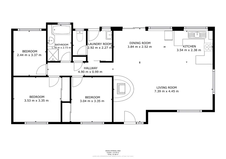 Floorplan of Homely house listing, 58 Bardwell Street, Holbrook NSW 2644
