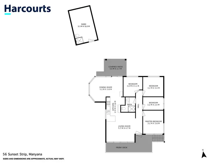 Floorplan of Homely house listing, 56 Sunset Strip, Manyana NSW 2539