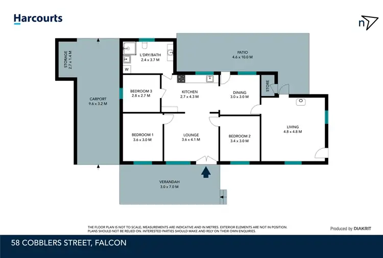 Floorplan of Homely house listing, 58 Cobblers Street, Falcon WA 6210
