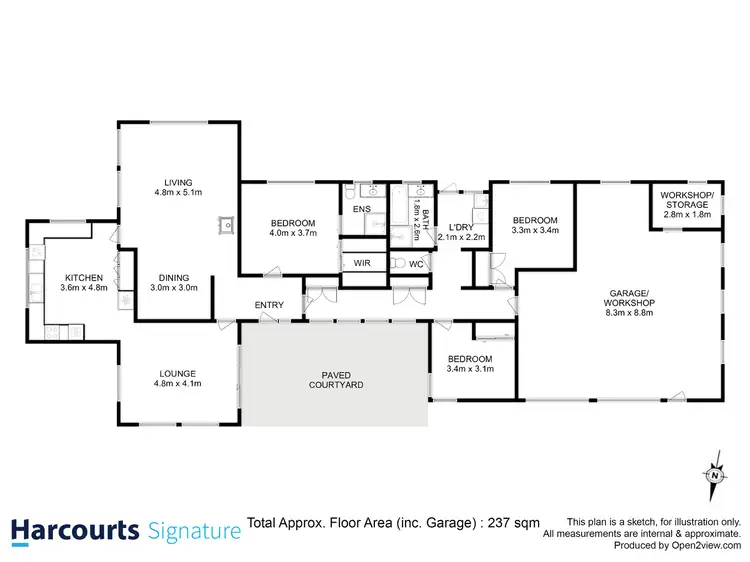Floorplan of Homely house listing, 71 Tara Drive, Acton Park TAS 7170