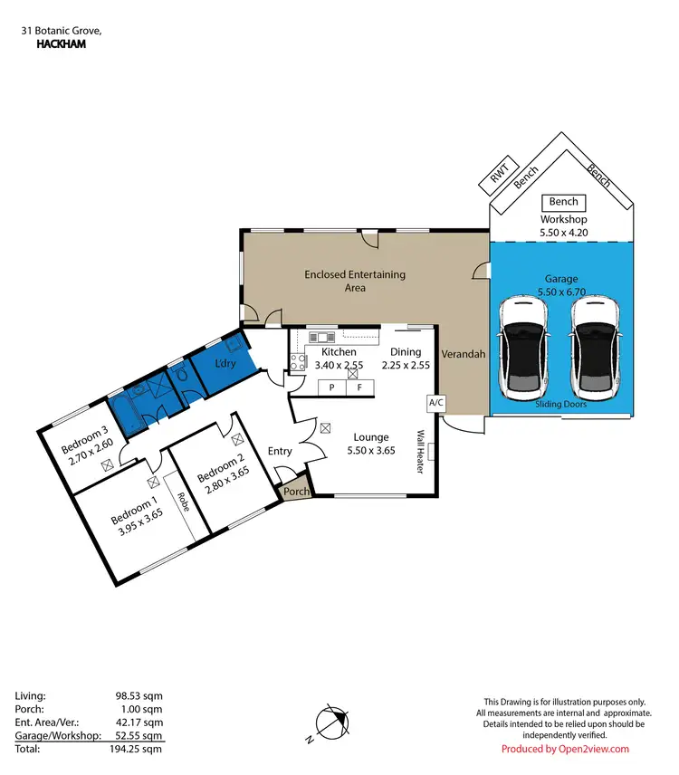 Floorplan of Homely house listing, 31 Botanic Grove, Hackham SA 5163