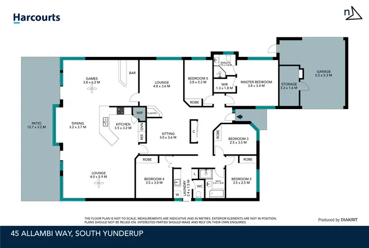 Floorplan of Homely house listing, 45 Allambi Way, South Yunderup WA 6208