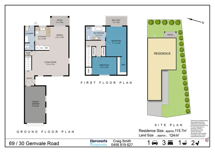 Floorplan of Homely unit listing, 69/30 Gemvale Road, Reedy Creek QLD 4227