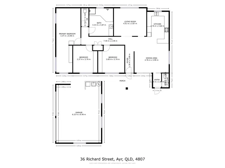 Floorplan of Homely house listing, 36 Richard Street, Ayr QLD 4807