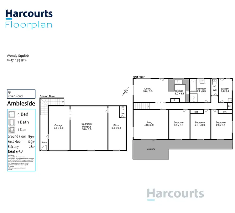 Floorplan of Homely house listing, 19 River Road, Ambleside TAS 7310