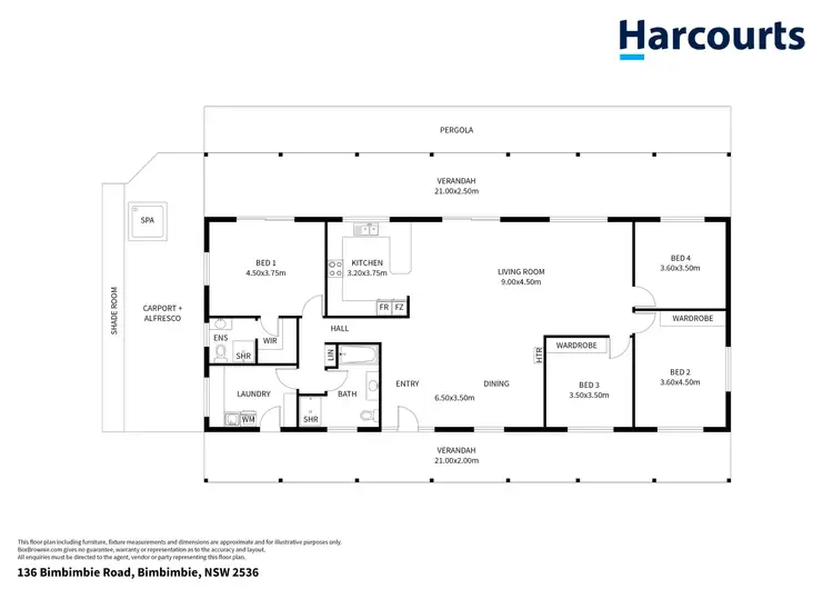 Floorplan of Homely house listing, 136 Bimbimbie Road, Bimbimbie NSW 2536