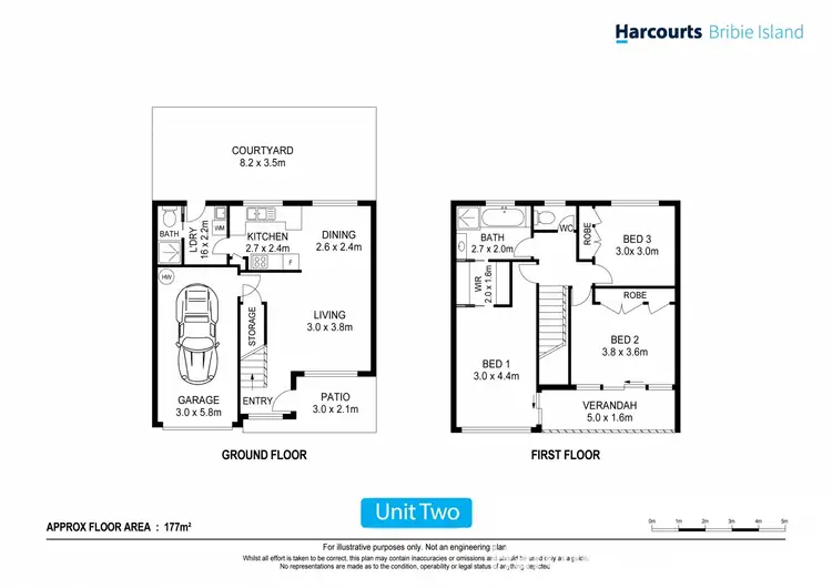 Floorplan of Homely unit listing, 2/23 Solander Esp, Banksia Beach QLD 4507