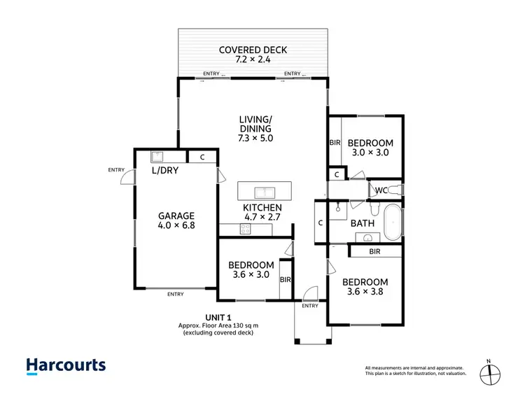 Floorplan of Homely villa listing, 1/17 Bowman Drive, Penguin TAS 7316
