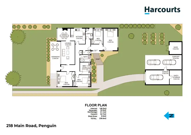Floorplan of Homely house listing, 218 Main Road, Penguin TAS 7316
