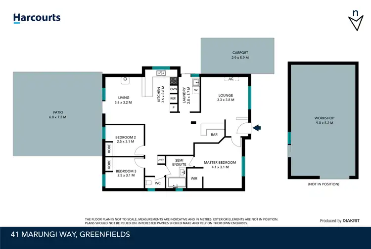 Floorplan of Homely house listing, 41 Marungi Way, Greenfields WA 6210