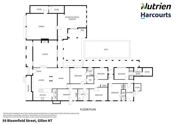 Floorplan of Homely house listing, 59 Bloomfield Street, Gillen NT 870
