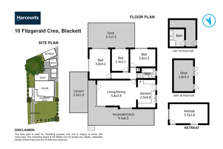 Floorplan of Homely house listing, 10 Fitzgerald Crescent, Blackett NSW 2770