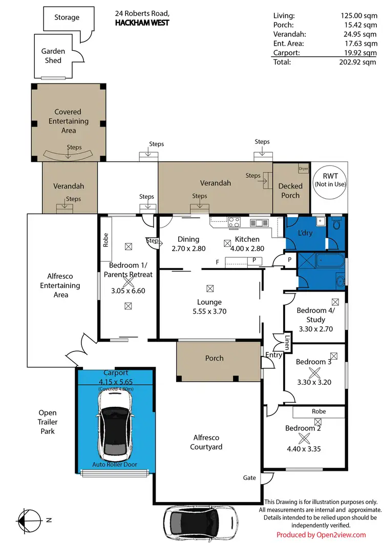 Floorplan of Homely house listing, 24 Roberts Road, Hackham West SA 5163