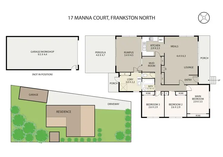 Floorplan of Homely house listing, 17 Manna Court, Frankston North VIC 3200