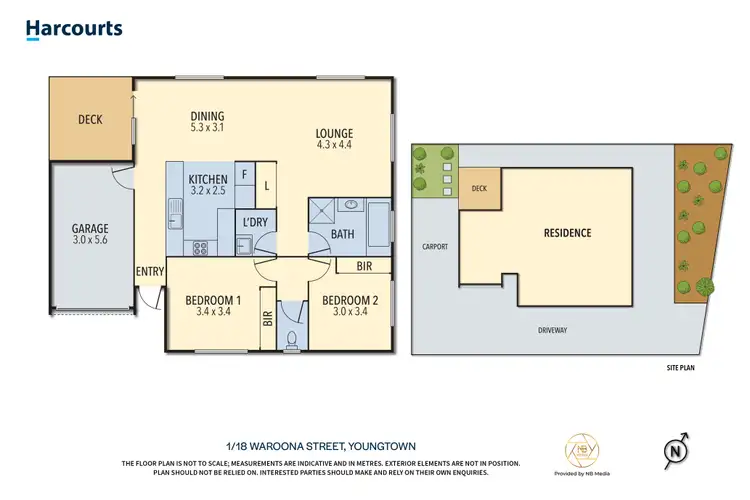 Floorplan of Homely unit listing, 1/18 Waroona Street, Youngtown TAS 7249