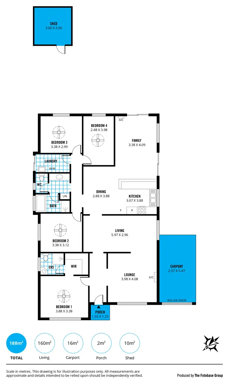 Floorplan of Homely house listing, 15 Zabica Avenue, Woodcroft SA 5162