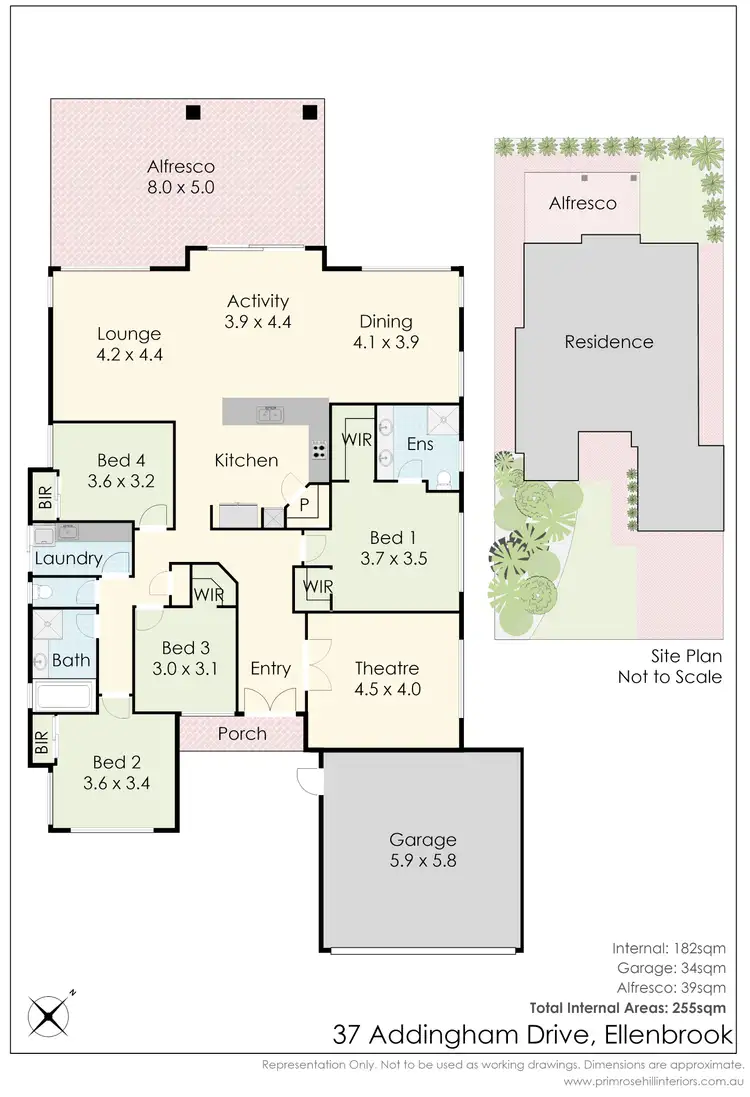 Floorplan of Homely house listing, 37 Addingham Drive, Ellenbrook WA 6069