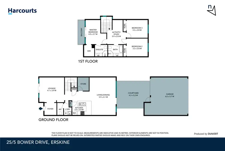 Floorplan of Homely house listing, 25/5 Bower Drive, Erskine WA 6210