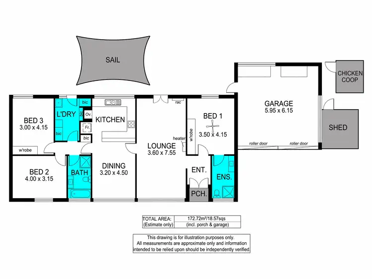 Floorplan of Homely house listing, 1 Narooma Place, West Lakes Shore SA 5020