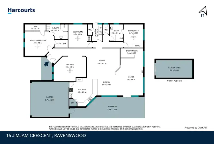 Floorplan of Homely house listing, 16 Jimjam Crescent, Ravenswood WA 6208