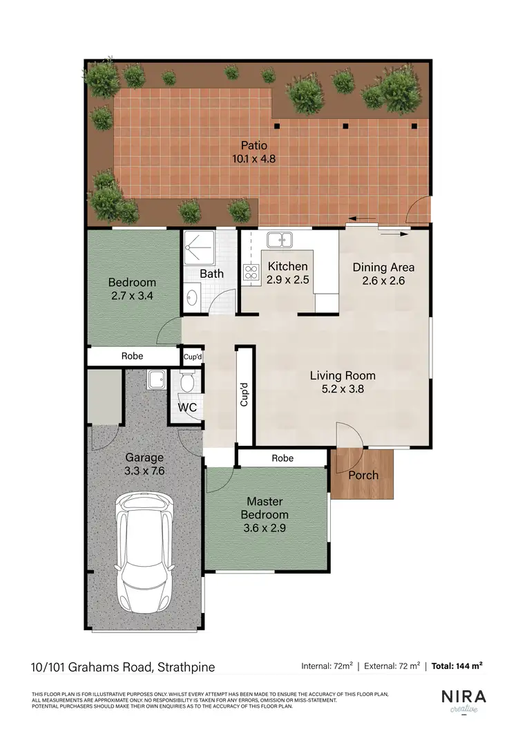 Floorplan of Homely townhouse listing, 10/101 Grahams Road, Strathpine QLD 4500