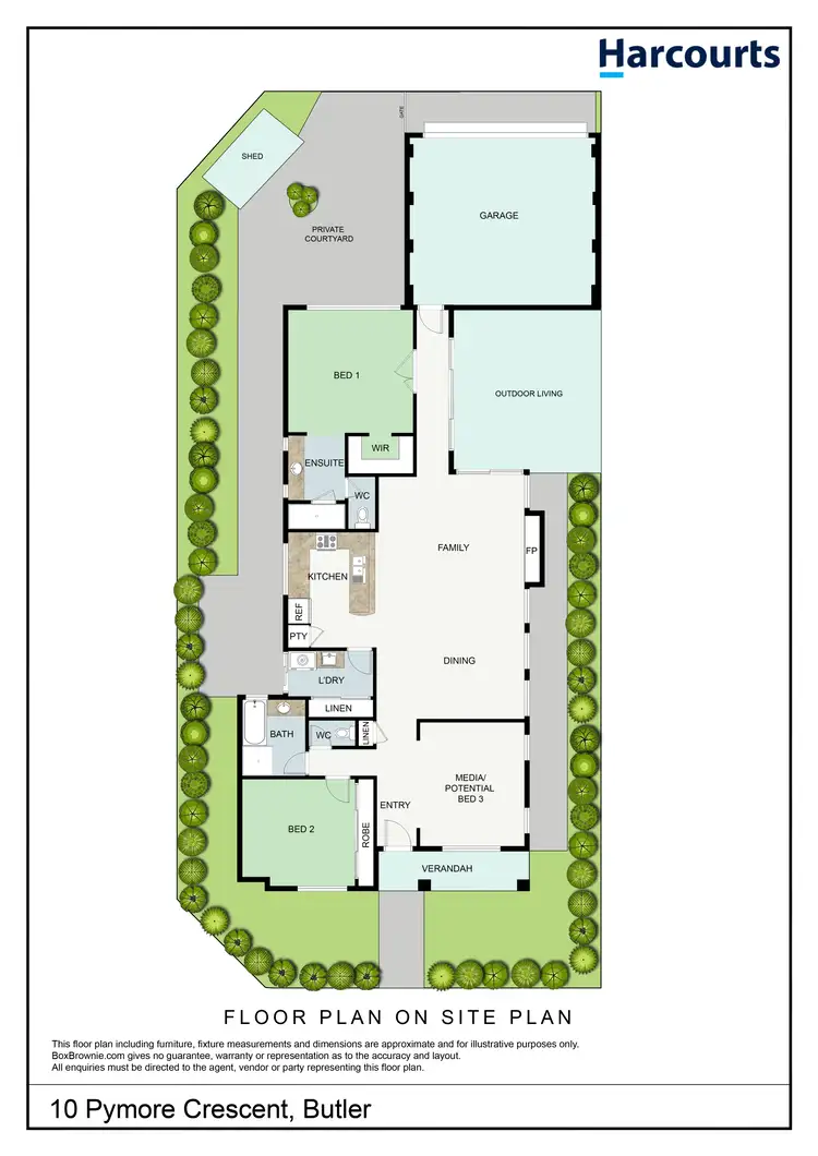 Floorplan of Homely house listing, 10 Pymore Crescent, Butler WA 6036