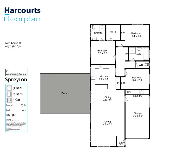 Floorplan of Homely house listing, 25 Woodrising Avenue, Spreyton TAS 7310