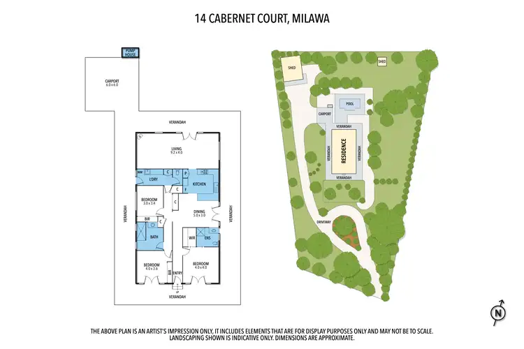 Floorplan of Homely house listing, 14 Cabernet Court, Milawa VIC 3678