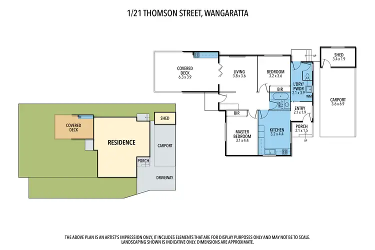 Floorplan of Homely house listing, 1/21 Thomson Street, Wangaratta VIC 3677