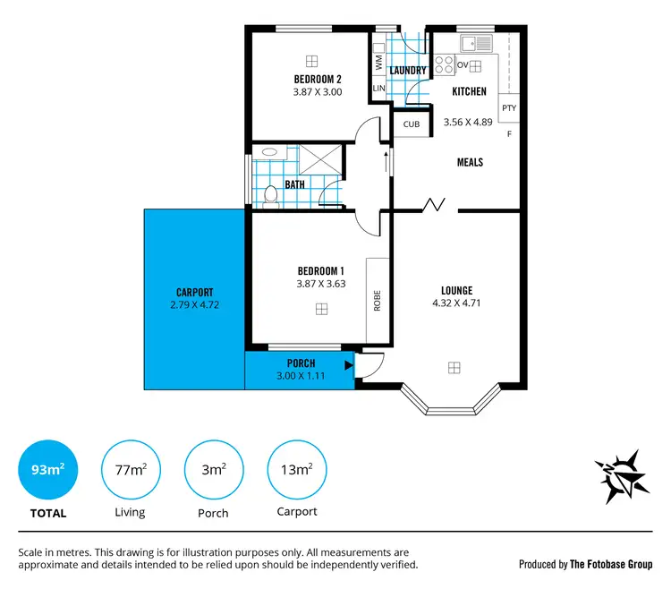 Floorplan of Homely unit listing, 6/17 Station Avenue, Blackwood SA 5051