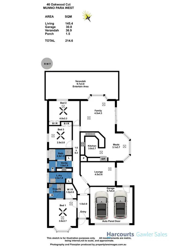 Floorplan of Homely house listing, 46 Oakwood Circuit, Munno Para West SA 5115