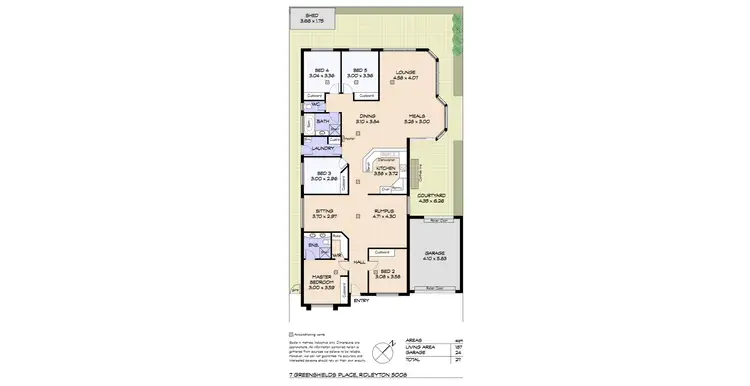 Floorplan of Homely house listing, 7 Greenshields Place, Ridleyton SA 5008