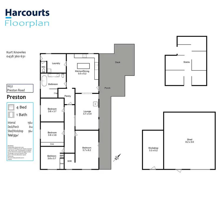 Floorplan of Homely house listing, 1632 Preston Road, Preston TAS 7315